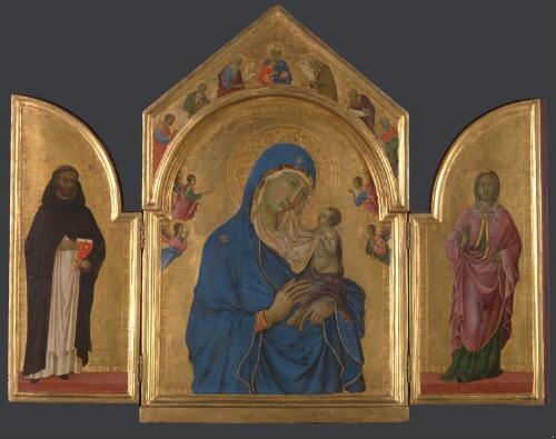 La Vierge et l'Enfant avec Saint Dominique et Sainte Aurea